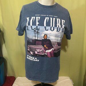 Ice Cube It Was A Good Day 92 Tour Men's Blue T Shirt Size Medium